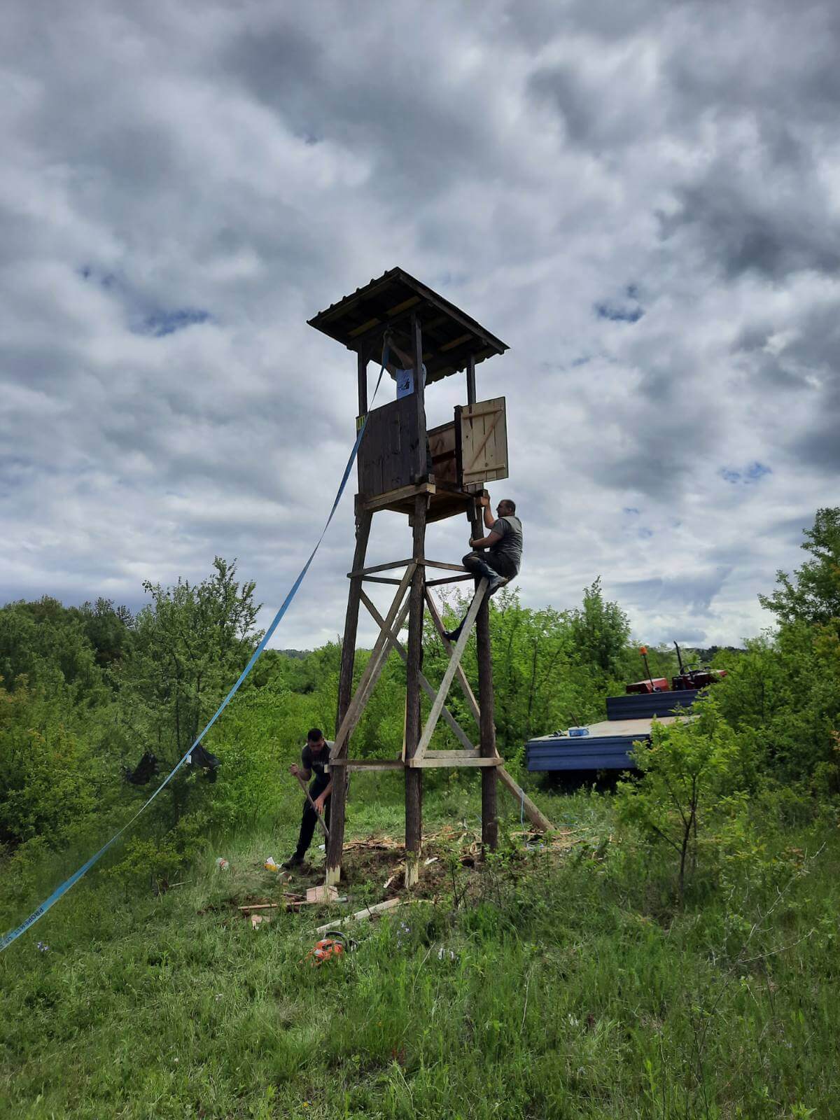 Postavljanje čeke u LD Guča, 16.05.2021. godine